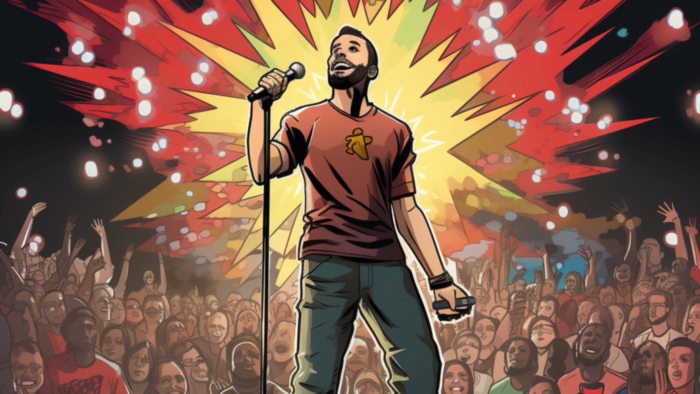 Delta 8: The Next Big Thing In Cannabis 2 Indacloud. A Man On Stage Promoting Delta 8 Comic Style 51217A4B 79A6 41E8 95Ad Bccd1Edc4297